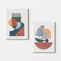 Wallity Set de 2 Cuadros Decorativos sobre Lienzo 50 x 70 cm